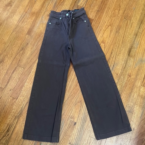 H&m brown high rise baggy pants - Picture 1 of 3